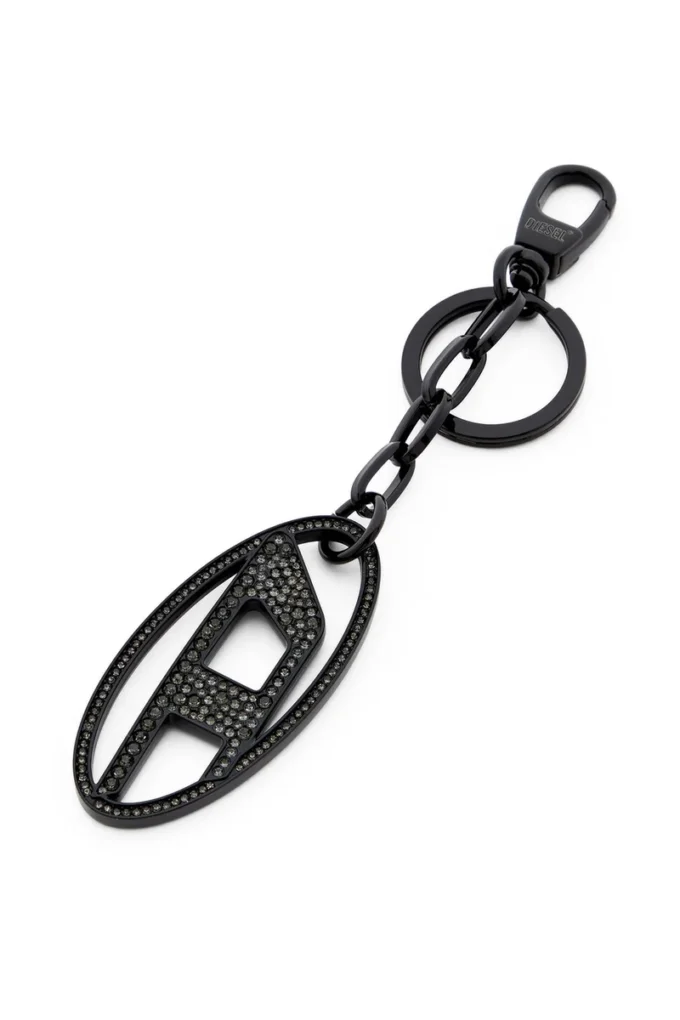 holy-c Metal Oval D keyring with crystals holy-c Metal Oval D keyring with crystals