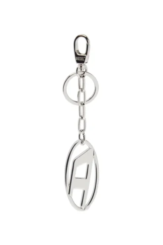 holy-c Metal Oval D keyring with crystals