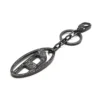 holy-c Metal Oval D keyring with crystals