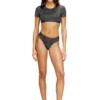 irma-gft Cropped T-shirt with metallic effect irma-gft Cropped T-shirt with metallic effect