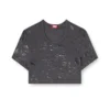 irma-gft Cropped T-shirt with metallic effect irma-gft Cropped T-shirt with metallic effect
