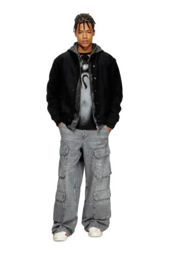 j-arry Lined bomber jacket in wool blend