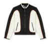 j-blink-a Colour-block biker jacket with piping j-blink-a Colour-block biker jacket with piping