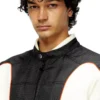 j-blink-a Colour-block biker jacket with piping j-blink-a Colour-block biker jacket with piping