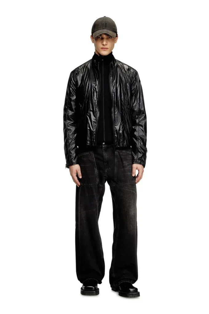 j-clays Biker jacket in shiny ripstop
