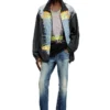 j-erik Tech-jersey jacket with lyrics print