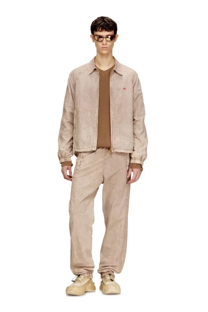 j-fenic-ag Taslan jacket with striped sleeves j-fenic-ag Taslan jacket with striped sleeves