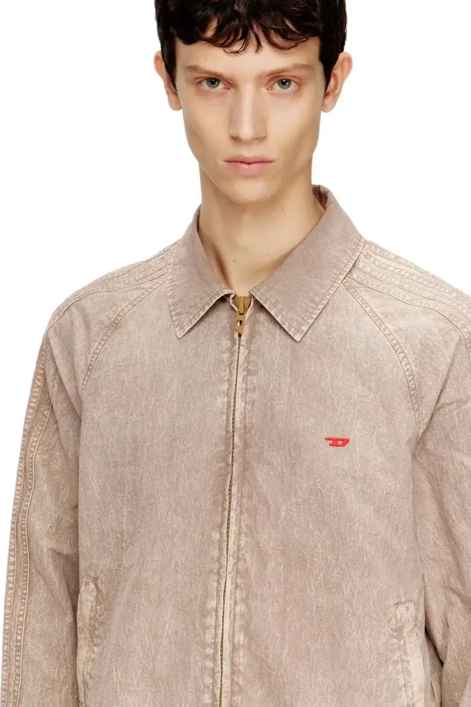 j-fenic-ag Taslan jacket with striped sleeves j-fenic-ag Taslan jacket with striped sleeves