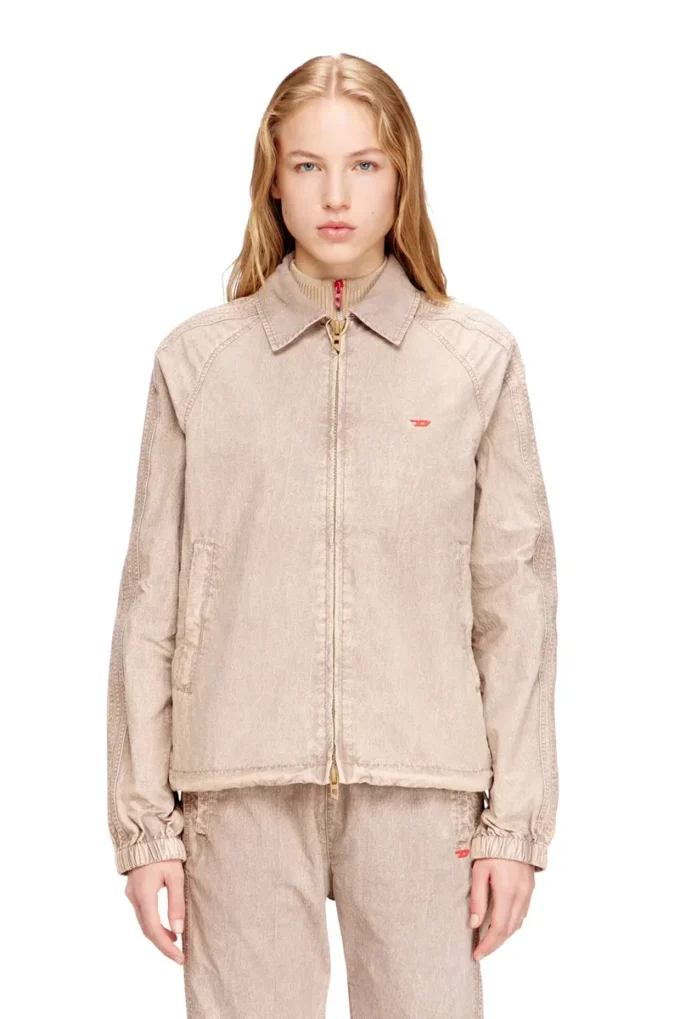 j-fenic-ag Taslan jacket with striped sleeves j-fenic-ag Taslan jacket with striped sleeves