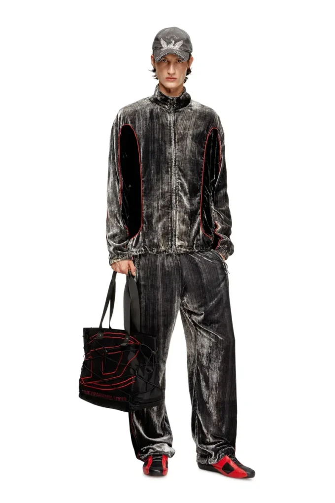 j-hay Track jacket in treated velvet j-hay Track jacket in treated velvet