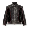j-hay Track jacket in treated velvet j-hay Track jacket in treated velvet