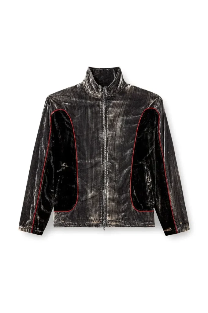 j-hay Track jacket in treated velvet j-hay Track jacket in treated velvet