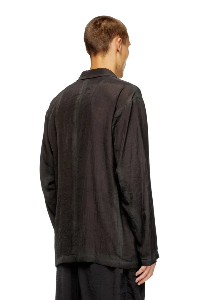 j-keysery Double-breasted blazer in wrinkled shell j-keysery Double-breasted blazer in wrinkled shell