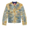 j-met-dev Peel-off biker jacket in camo gabardine j-met-dev Peel-off biker jacket in camo gabardine