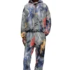 j-mirr Padded windbreaker with graffiti print j-mirr Padded windbreaker with graffiti print