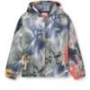 j-mirr Padded windbreaker with graffiti print j-mirr Padded windbreaker with graffiti print
