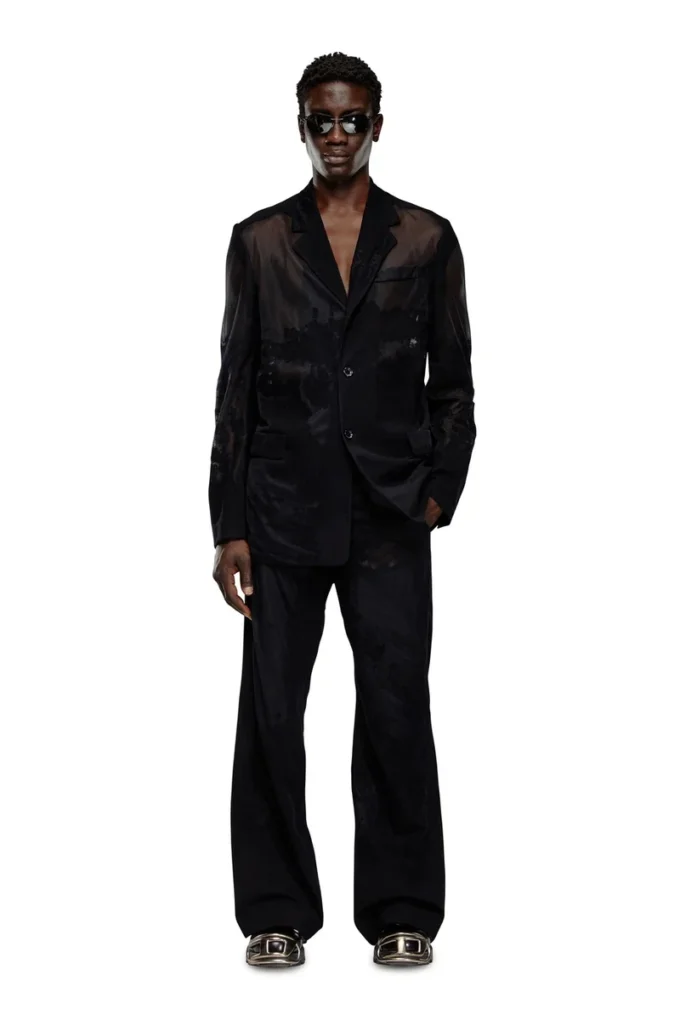 j-reg Tailored jacket in devoré cool wool j-reg Tailored jacket in devoré cool wool