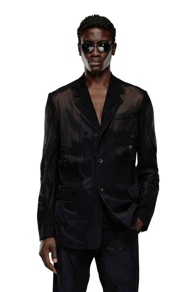 j-reg Tailored jacket in devoré cool wool j-reg Tailored jacket in devoré cool wool