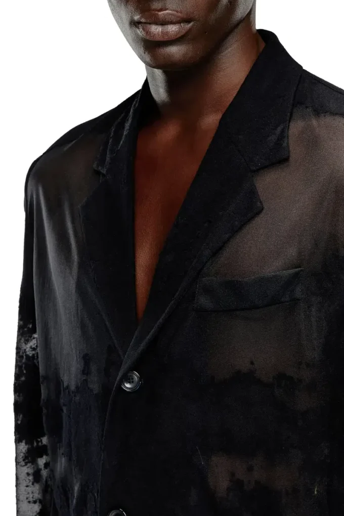 j-reg Tailored jacket in devoré cool wool j-reg Tailored jacket in devoré cool wool