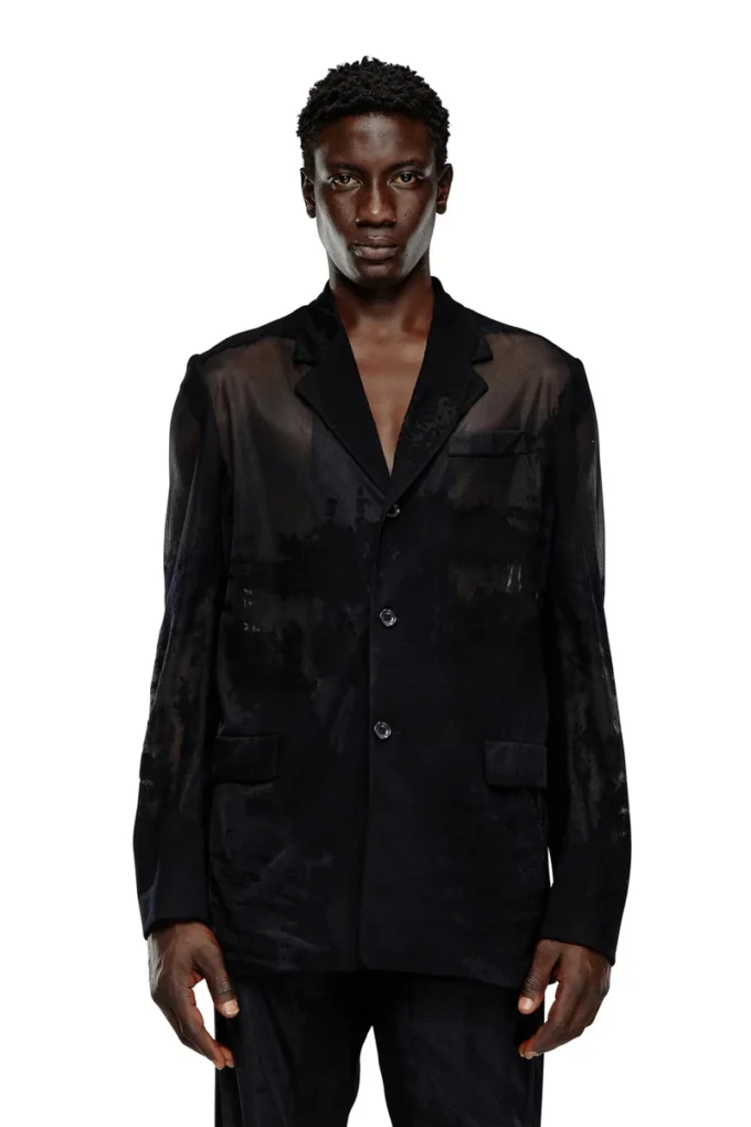 j-reg Tailored jacket in devoré cool wool j-reg Tailored jacket in devoré cool wool