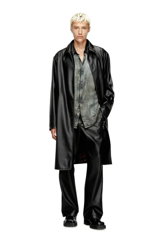 j-rivers Distressed car coat with flannel lining j-rivers Distressed car coat with flannel lining