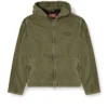 j-stitch Hooded zip-up jacket in cotton poplin j-stitch Hooded zip-up jacket in cotton poplin