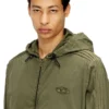 j-stitch Hooded zip-up jacket in cotton poplin j-stitch Hooded zip-up jacket in cotton poplin