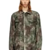 j-thug-jkt Trucker jacket in crinkled camo canvas j-thug-jkt Trucker jacket in crinkled camo canvas