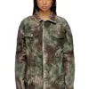 j-thug-jkt Trucker jacket in crinkled camo canvas j-thug-jkt Trucker jacket in crinkled camo canvas