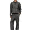 j-ting Coach jacket in Prince of Wales wool blend and satin j-ting Coach jacket in Prince of Wales wool blend and satin