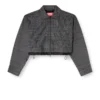j-ting-fem Cropped Prince of Wales wool-blend coach jacket j-ting-fem Cropped Prince of Wales wool-blend coach jacket