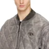 j-type-treat Padded argyle-quilted bomber jacket j-type-treat Padded argyle-quilted bomber jacket