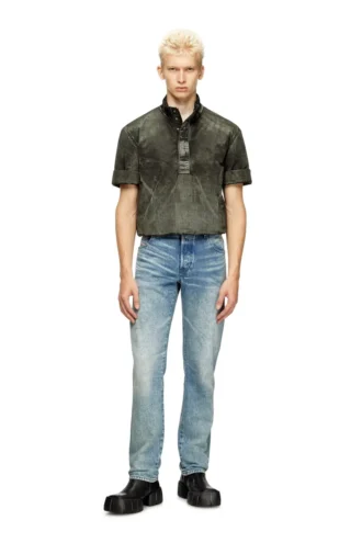 j-valois Short-sleeve jacket in denim-effect nylon