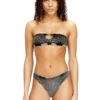 janette-dnm Soft bandeau bra in cotton rib with jewel Oval D janette-dnm Soft bandeau bra in cotton rib with jewel Oval D