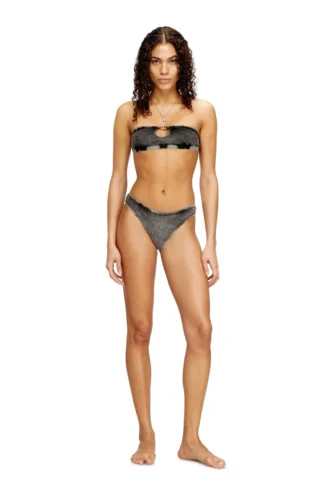 janette-dnm Soft bandeau bra in cotton rib with jewel Oval D