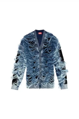 k-boboli Destroyed indigo V-neck cardigan