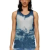 k-bossino Tank top in devoré metallic knit