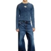 k-darren-d Cut-out ribbed jumper with Oval D plaque k-darren-d Cut-out ribbed jumper with Oval D plaque