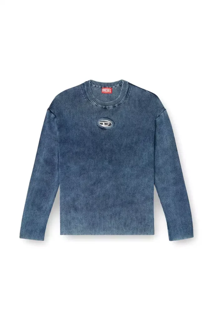 k-darren-d Cut-out ribbed jumper with Oval D plaque k-darren-d Cut-out ribbed jumper with Oval D plaque