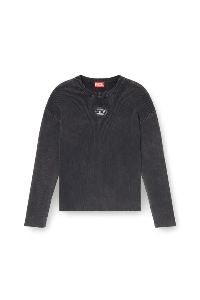 k-darren-d Cut-out ribbed jumper with Oval D plaque k-darren-d Cut-out ribbed jumper with Oval D plaque