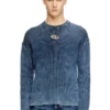 k-darren-d Cut-out ribbed jumper with Oval D plaque k-darren-d Cut-out ribbed jumper with Oval D plaque