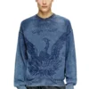 k-fenicol Indigo jumper with Phoenix logo k-fenicol Indigo jumper with Phoenix logo