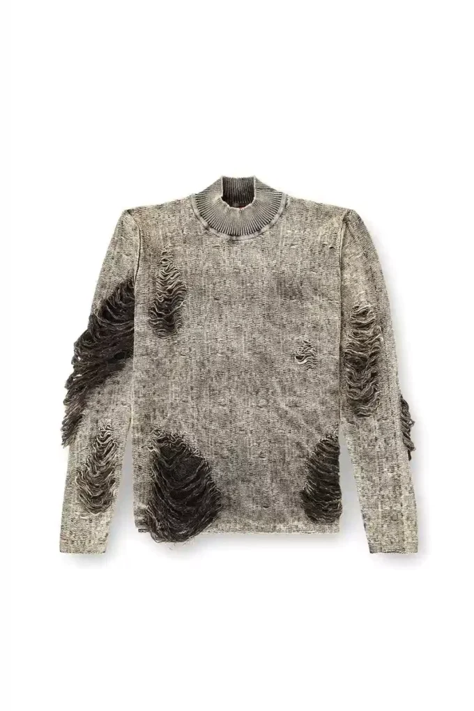 k-fjordi Destroyed jumper with floating yarns k-fjordi Destroyed jumper with floating yarns