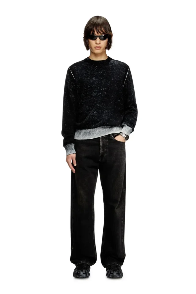 k-larence-b Reverse-print cotton jumper k-larence-b Reverse-print cotton jumper