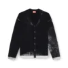 k-larence-cardigan-b Reverse-print cotton cardigan k-larence-cardigan-b Reverse-print cotton cardigan