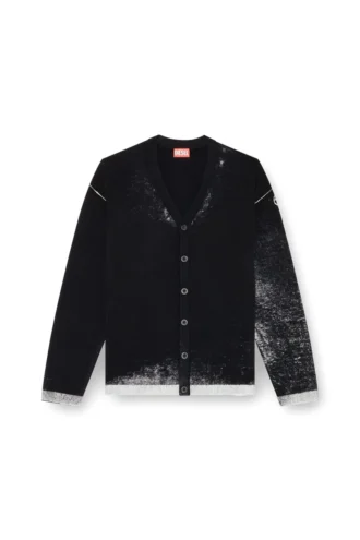 k-larence-cardigan-b Reverse-print cotton cardigan