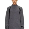 k-lollo-tn Alpaca-blend jumper with contrast inserts k-lollo-tn Alpaca-blend jumper with contrast inserts