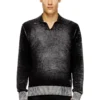 k-lorenzo Reverse-print polo jumper k-lorenzo Reverse-print polo jumper
