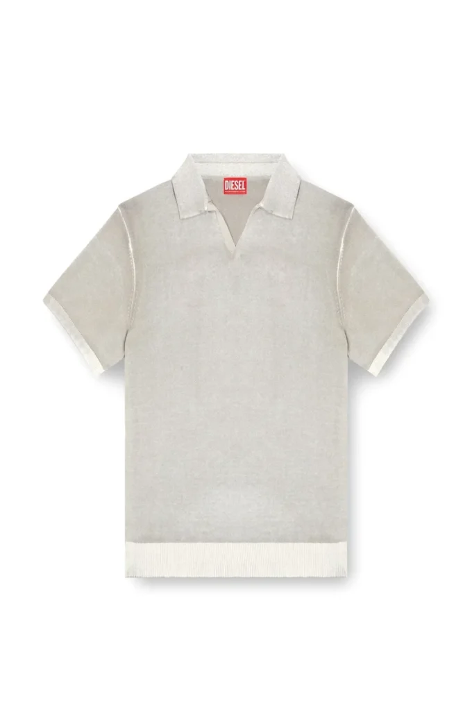 k-lorenzo-ss Reverse-print short-sleeve polo jumper k-lorenzo-ss Reverse-print short-sleeve polo jumper