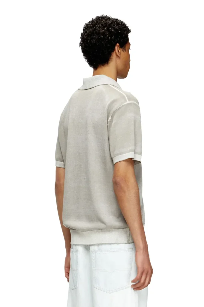 k-lorenzo-ss Reverse-print short-sleeve polo jumper k-lorenzo-ss Reverse-print short-sleeve polo jumper